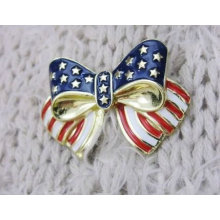 ¡Nueva llegada! Moda Estados Unidos Bandera broches mariposa patrón de diseño Broche BH09